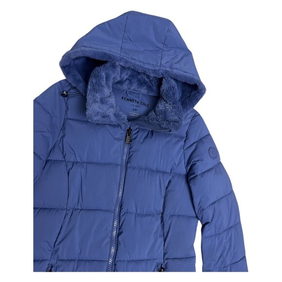 KENNETH COLE REACTION Designer Winter Puffer Long Parka Coat Womens Small - Picture 5 of 7